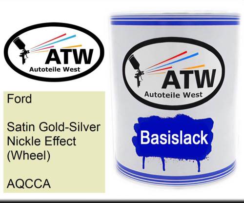 Ford, Satin Gold-Silver Nickle Effect (Wheel), AQCCA: 1L Lackdose, von ATW Autoteile West.